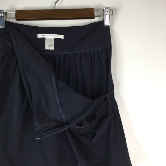 Diane Von Furstenberg Black Mini Skirt 2 - Picture 5 of 9